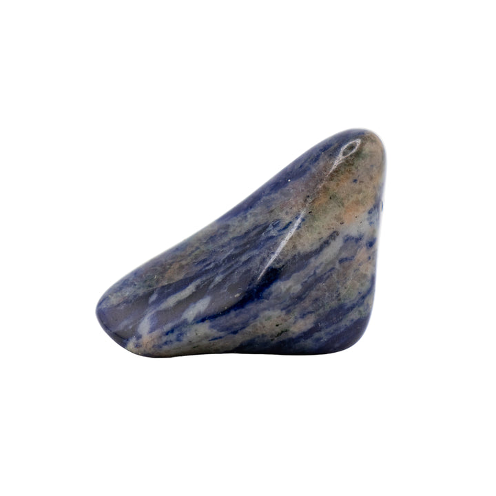 Pierre roulée de sodalite naturelle - Véritable cristal poli pour le calme et la clarté