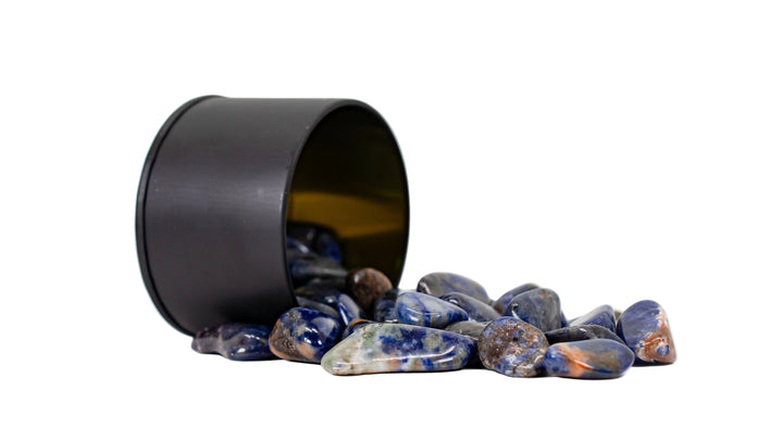 Pierre roulée de sodalite naturelle - Véritable cristal poli pour le calme et la clarté