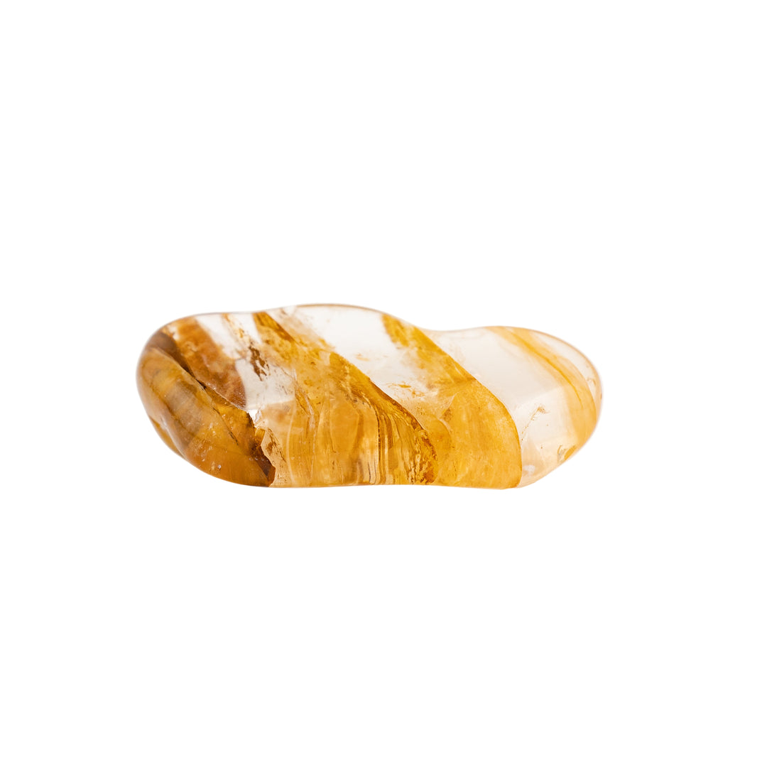 Natural Yellow Hematoid Quartz Tumbled Stone - Polished Crystal for Spiritual Growth & Positive Vibes