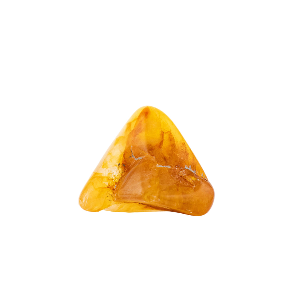 Natural Yellow Hematoid Quartz Tumbled Stone - Polished Crystal for Spiritual Growth & Positive Vibes