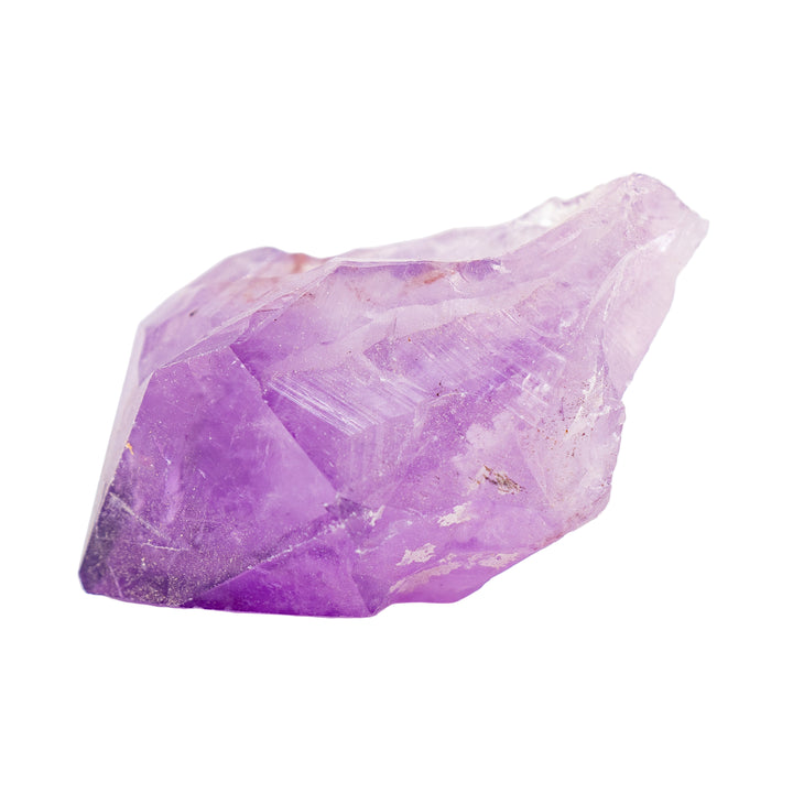 Piedras de cristal pulidas con punta de amatista natural, 4-6 cm, calidad extra