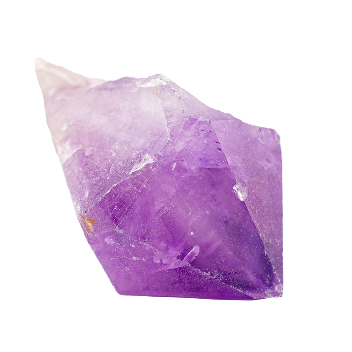 Piedras de cristal pulidas con punta de amatista natural, 4-6 cm, calidad extra