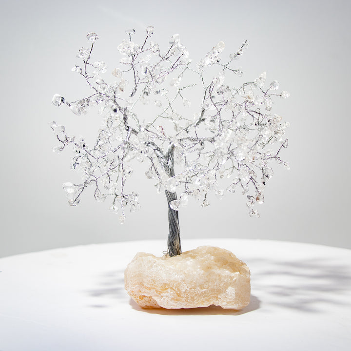 Árbol de piedras preciosas con base de zeolita – 18-20 cm