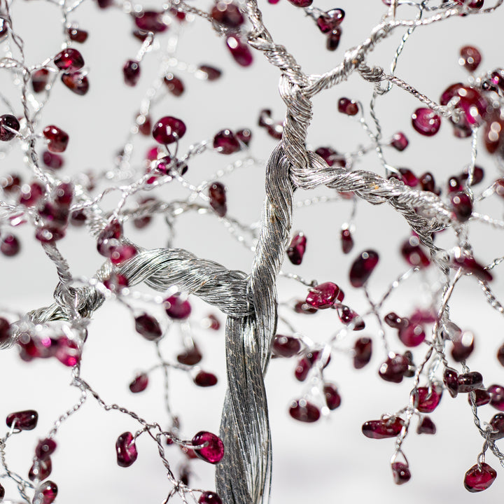 Árbol de piedras preciosas con base de zeolita – 18-20 cm