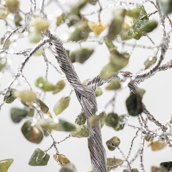 Árbol de piedras preciosas con base de zeolita – 18-20 cm