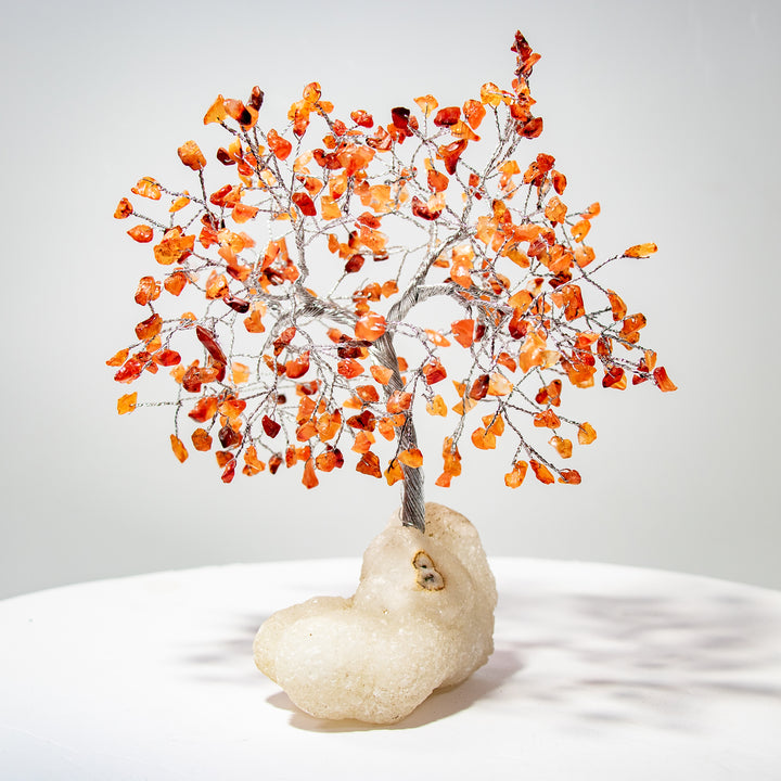 Árbol de piedras preciosas con base de zeolita – 18-20 cm