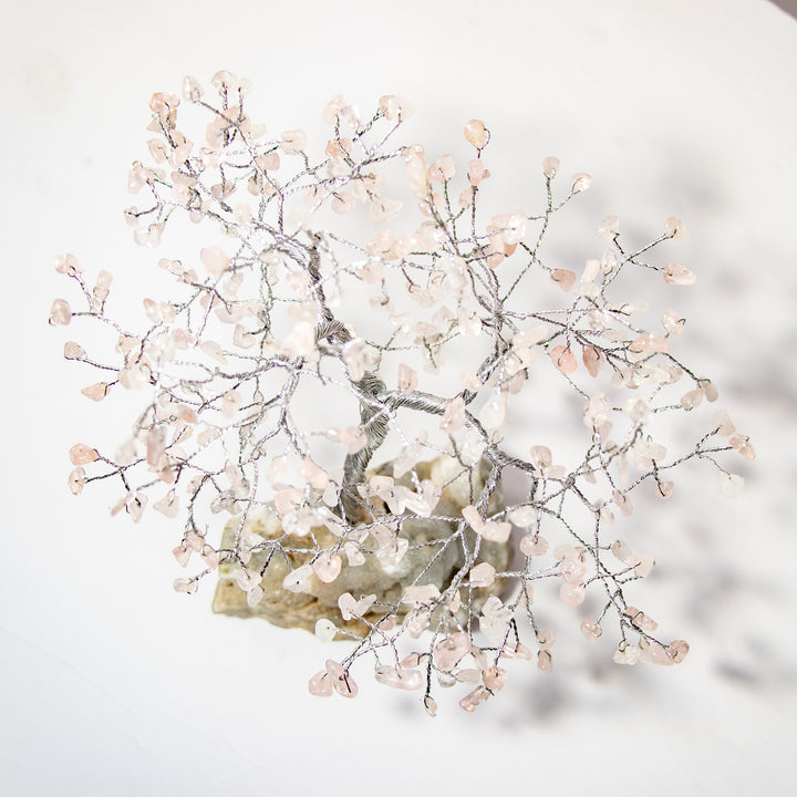 Árbol de piedras preciosas con base de zeolita – 18-20 cm