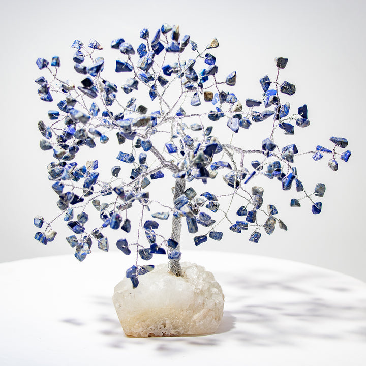Árbol de piedras preciosas con base de zeolita – 18-20 cm