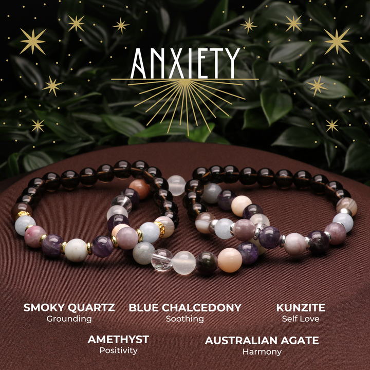 Bracelets d'intention contre l'anxiété