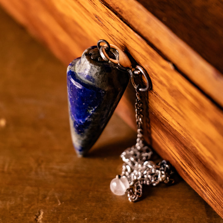 Lapis Lazuli Pendulum – Truth & Inner Wisdom Tool for Intuition, Dowsing & Chakra Insight