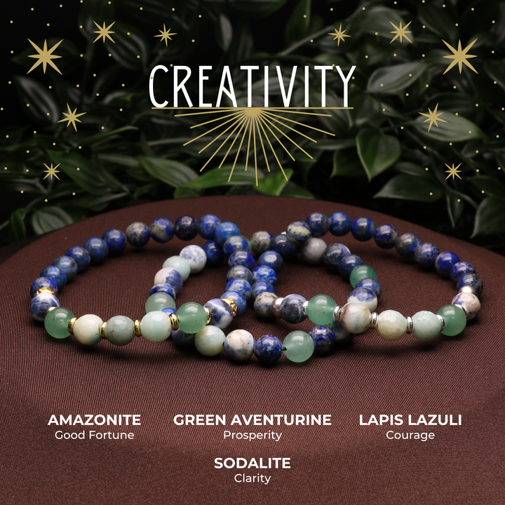Bracelets d'intention de créativité