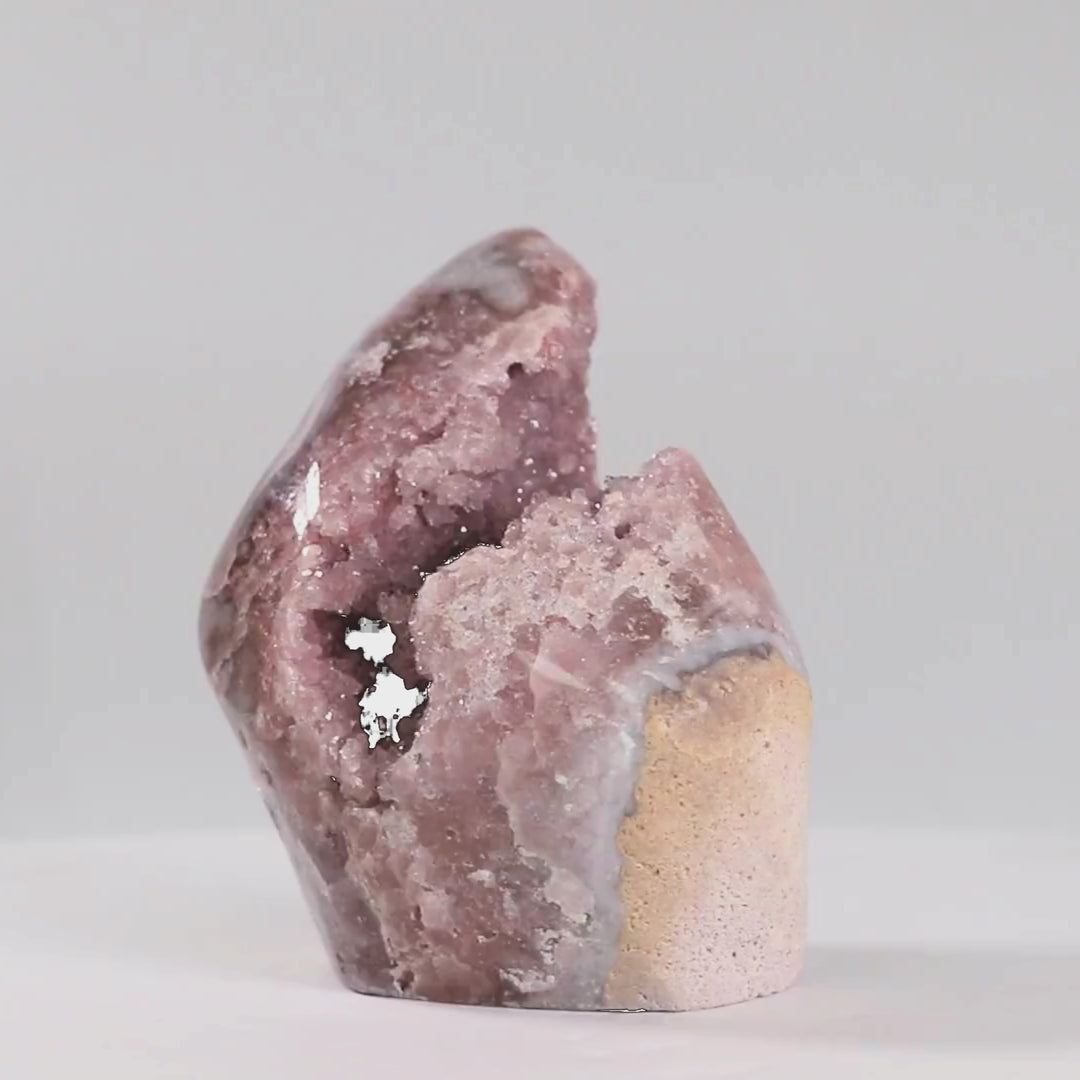 Earth-Form Pink Amethyst Geode | 1.6 lbs