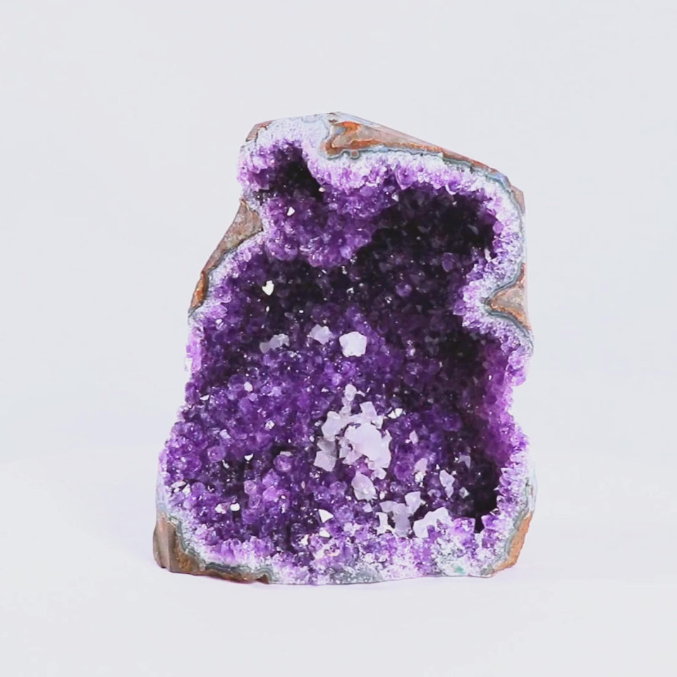 Rare Amethyst Cut Base Geode – "Celestial Vale"