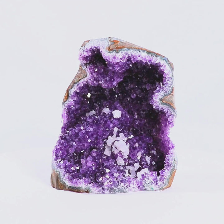 Rare Amethyst Cut Base Geode – "Celestial Vale"