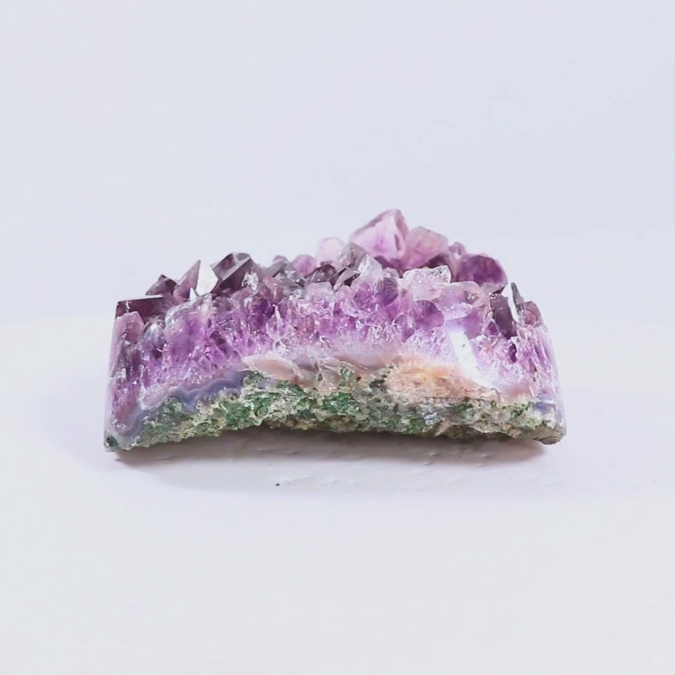 “Twilight Ridge” – Rare Amethyst Polished Cluster