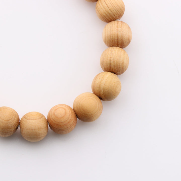 Pulsera de madera de palo santo natural (sin metal), 8 mm - Bursera Graveolens, madera sagrada