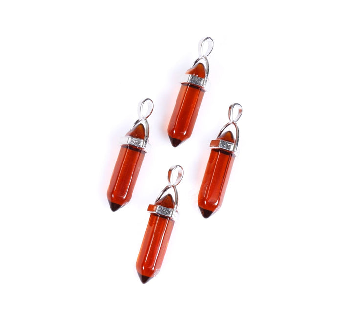 Collier pendentif en pointe de quartz fumé naturel fabriqué à la main