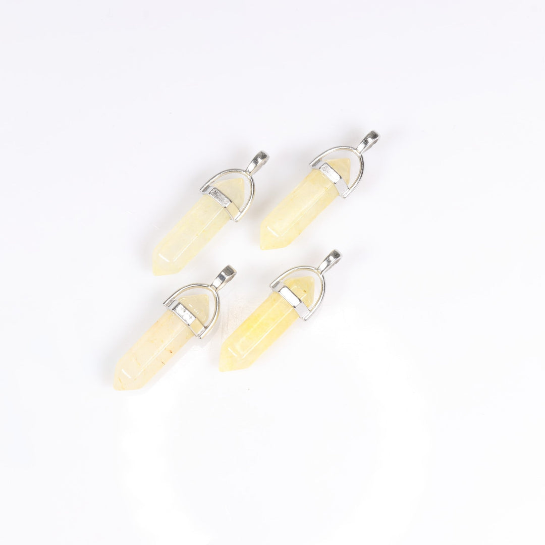 Citrine Point Pendant Necklace - Handcrafted Crystal Jewelry