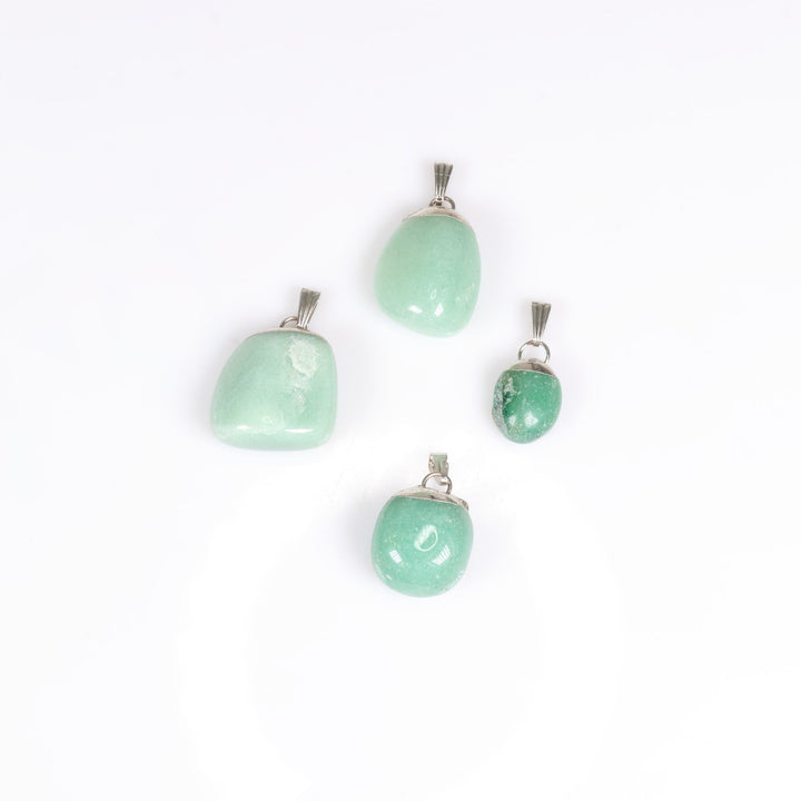 Green Aventurine Gemstone Pendant Necklace - Handcrafted Crystal Jewelry