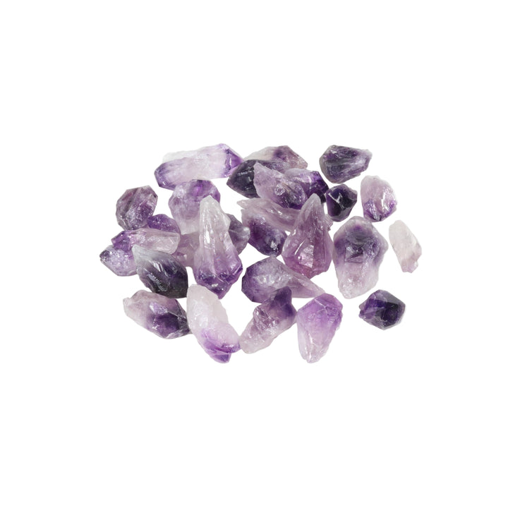 Piedras de cristal pulidas con punta de amatista natural, 4-6 cm, calidad extra