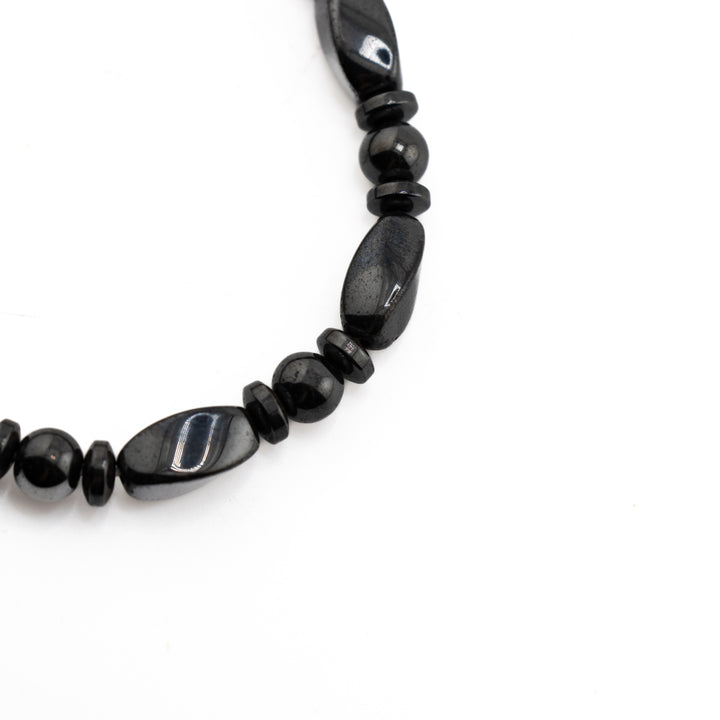 Hematite Bracelet – 8mm Round Natural Gemstone Jewelry for Clarity and Balance
