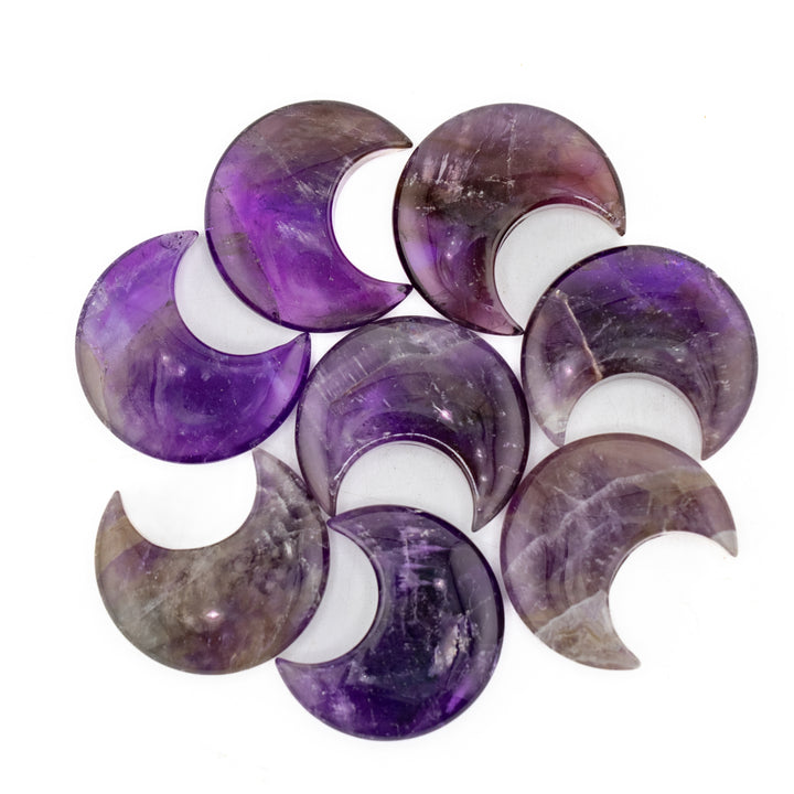 Natural Moon Shaped Gemstones, 30mm - Perfect for Decor, Gift