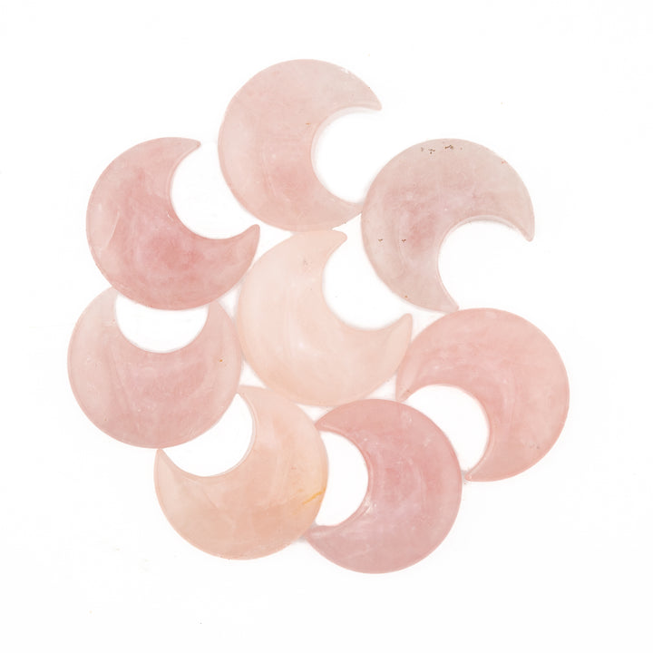 Natural Moon Shaped Gemstones, 30mm - Perfect for Decor, Gift