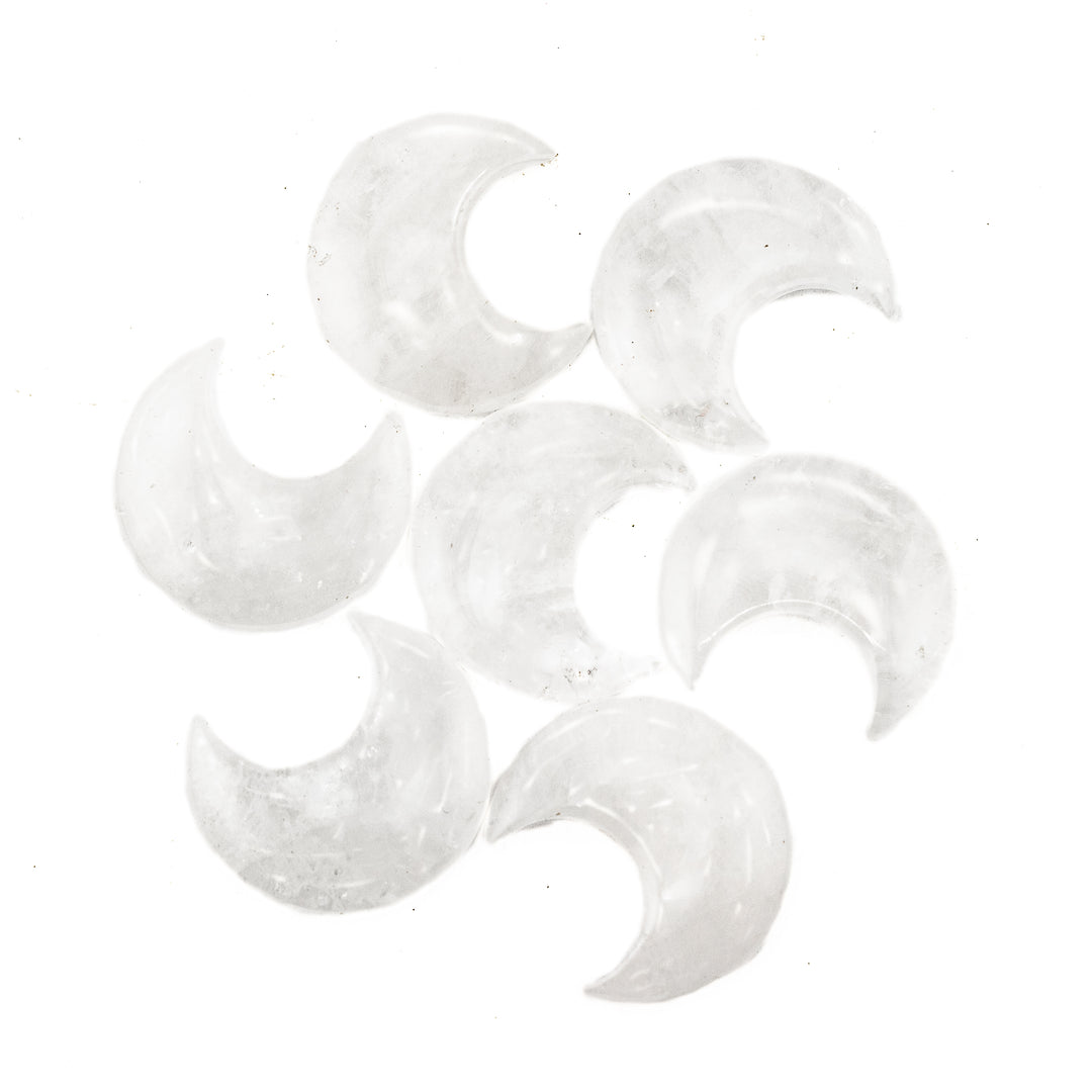 Natural Moon Shaped Gemstones, 30mm - Perfect for Decor, Gift