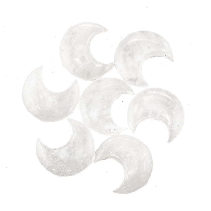 Natural Moon Shaped Gemstones, 30mm - Perfect for Decor, Gift