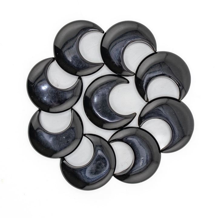 Natural Moon Shaped Gemstones, 30mm - Perfect for Decor, Gift