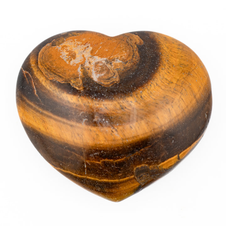 Natural Tiger Eye Crystal Heart - Healing Gemstone Decoration, Meditation Therapy Gifts