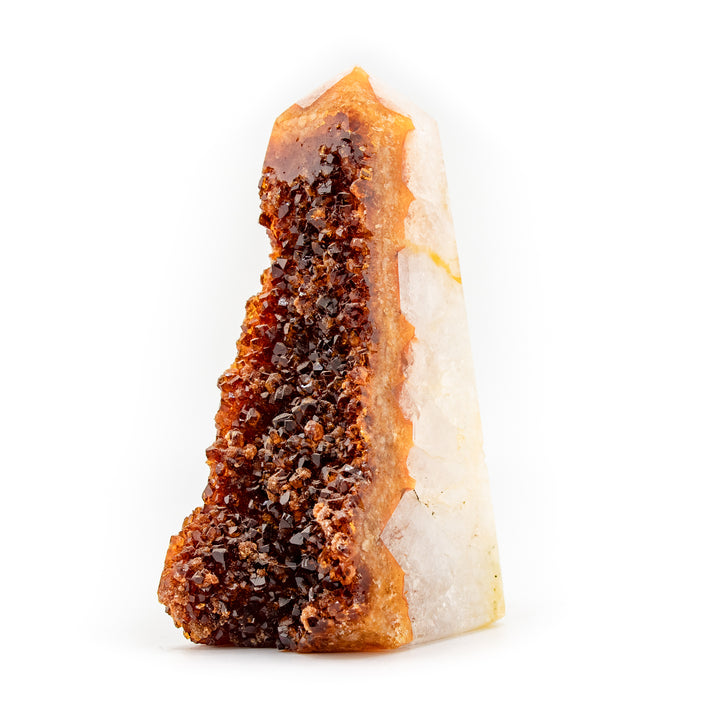 Natural Citrine Crystal Obelisk Tower - Healing Gemstone Decoration, Meditation Therapy Gifts