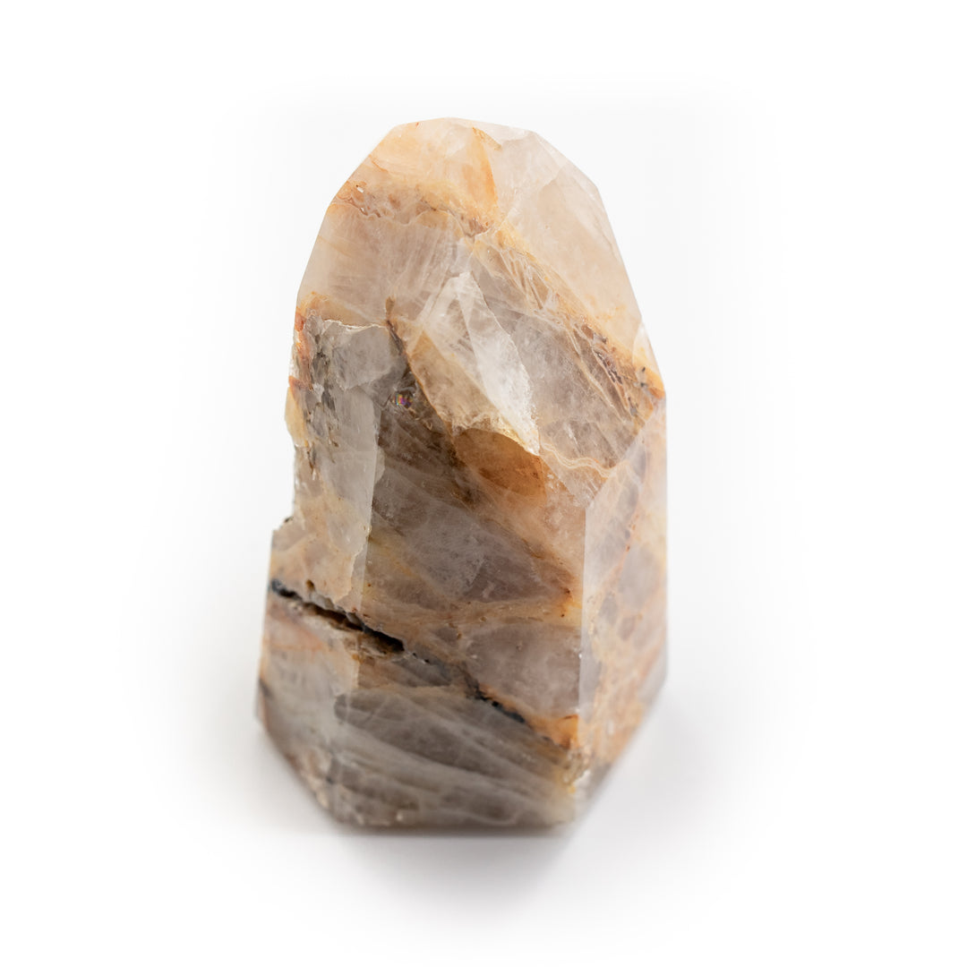 Natural Yellow Hematoid Quartz Crystal Obelisk Tower - Healing Gemstone Decoration, Meditation Therapy Gifts
