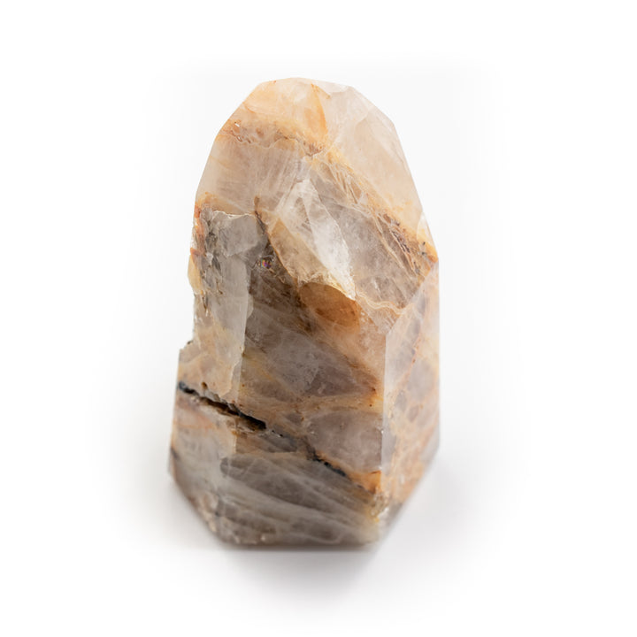 Natural Yellow Hematoid Quartz Crystal Obelisk Tower - Healing Gemstone Decoration, Meditation Therapy Gifts