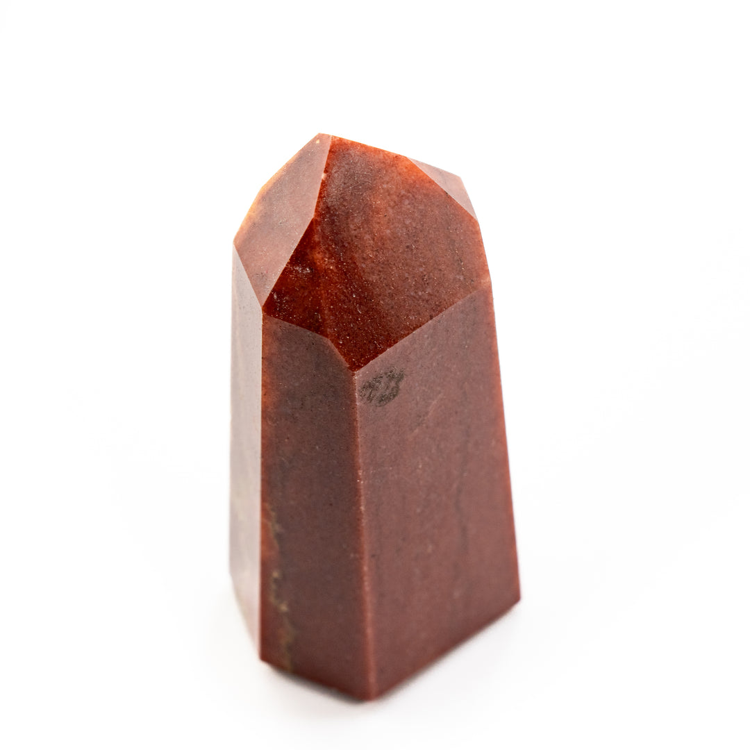 Natural Red Quartz Crystal Obelisk Tower - Healing Gemstone Decoration, Meditation Therapy Gifts