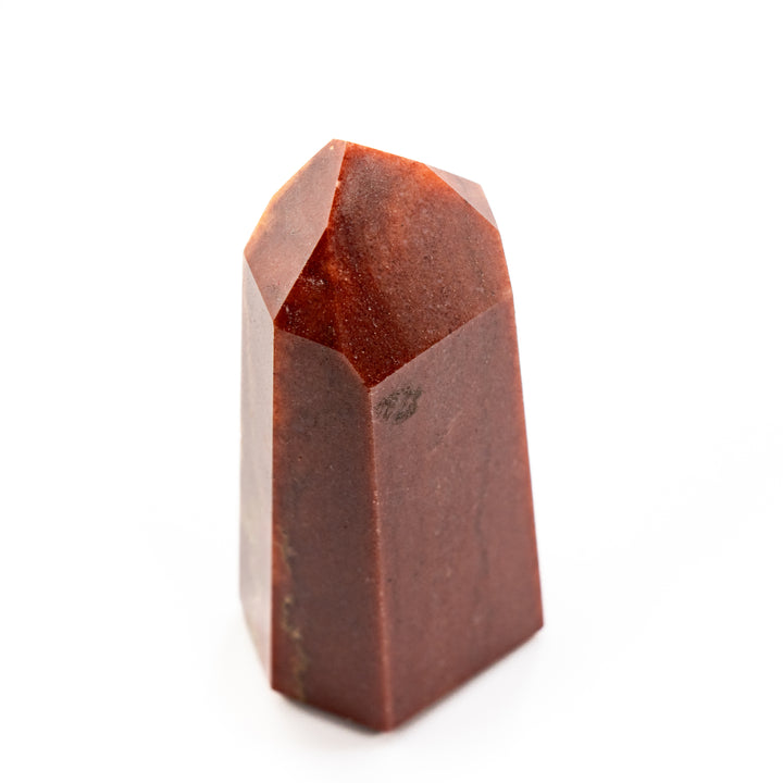 Natural Red Quartz Crystal Obelisk Tower - Healing Gemstone Decoration, Meditation Therapy Gifts
