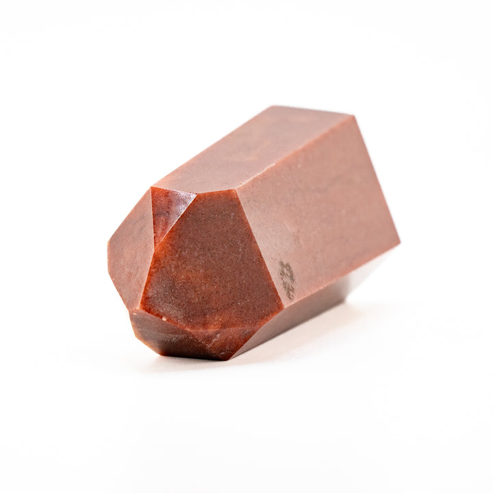 Natural Red Quartz Crystal Obelisk Tower - Healing Gemstone Decoration, Meditation Therapy Gifts
