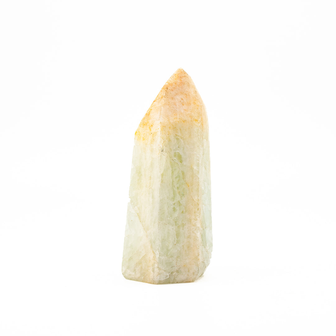 Natural Aquamarine Crystal Obelisk Tower - Healing Gemstone Decoration, Meditation Therapy Gifts