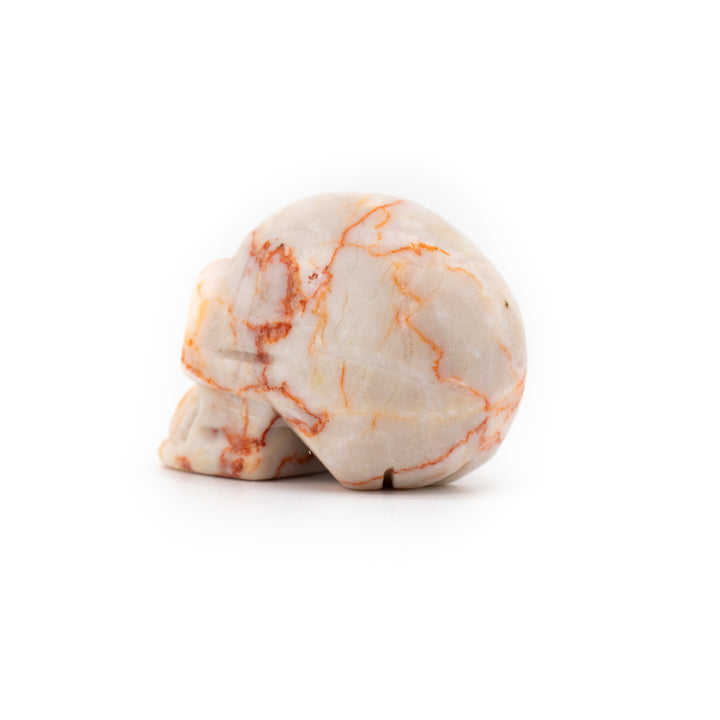 Natural Net Stone Crystal Skull – Grounding Energy, Courage & Wisdom