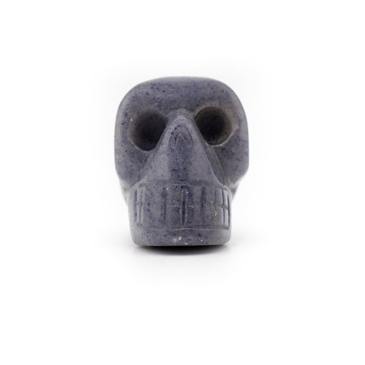 Natural Blue Aventurine Gemstone Skull - Wisdom, Transformation & Connection