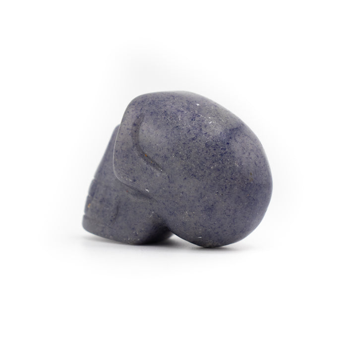 Natural Blue Aventurine Gemstone Skull - Wisdom, Transformation & Connection
