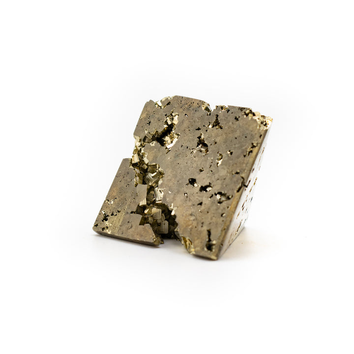 Natural Pyrite Crystal Pyramid - Healing Gemstone Decoration, Meditation Therapy Gifts