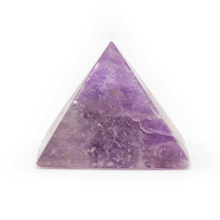 Natural Amethyst Crystal Pyramid - Healing Gemstone Decoration, Meditation Therapy Gifts