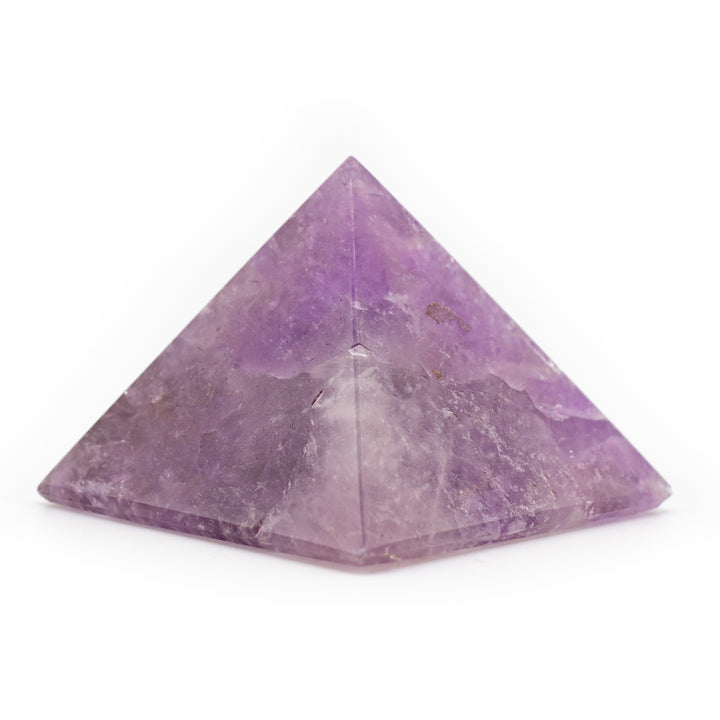 Natural Amethyst Crystal Pyramid - Healing Gemstone Decoration, Meditation Therapy Gifts