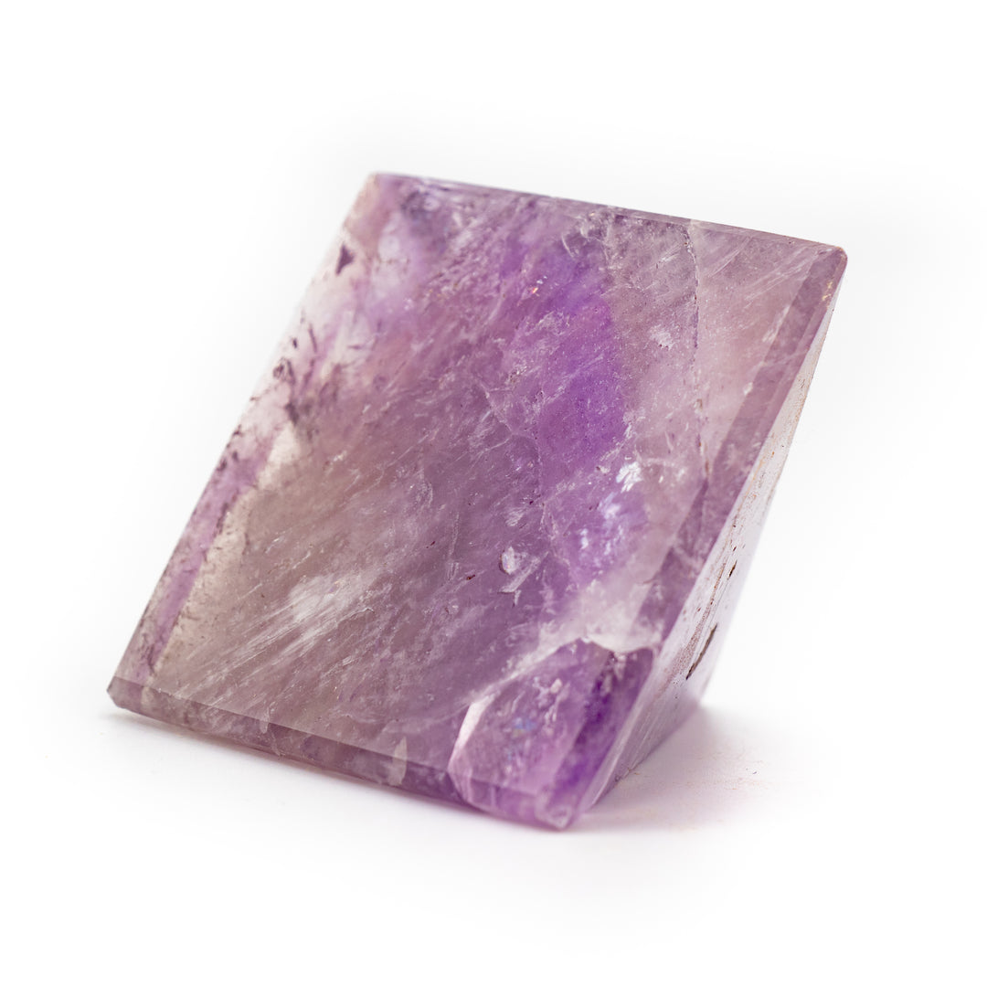 Natural Amethyst Crystal Pyramid - Healing Gemstone Decoration, Meditation Therapy Gifts