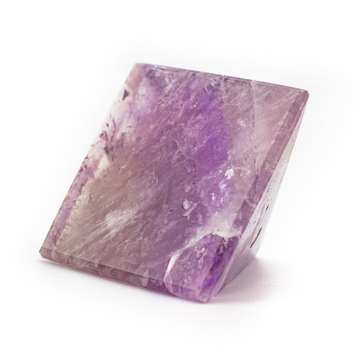Natural Amethyst Crystal Pyramid - Healing Gemstone Decoration, Meditation Therapy Gifts