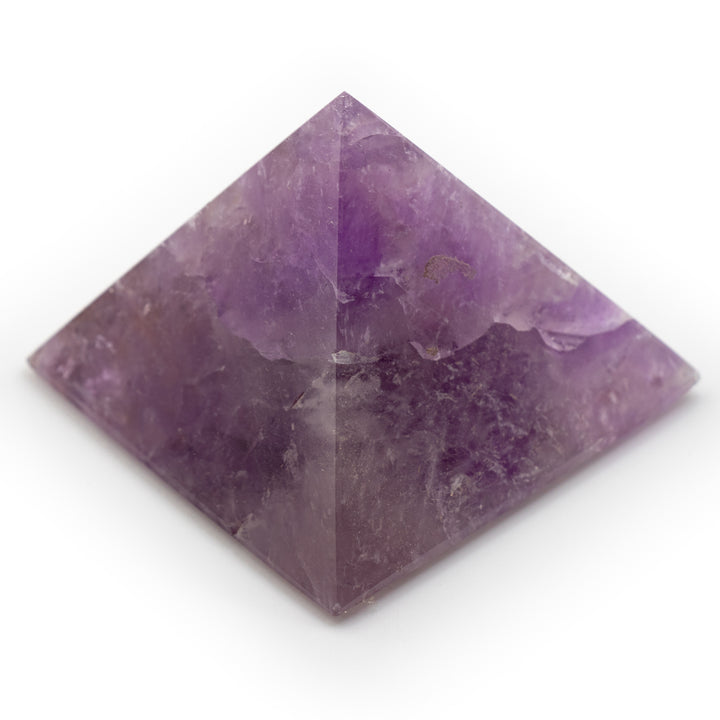 Natural Amethyst Crystal Pyramid - Healing Gemstone Decoration, Meditation Therapy Gifts