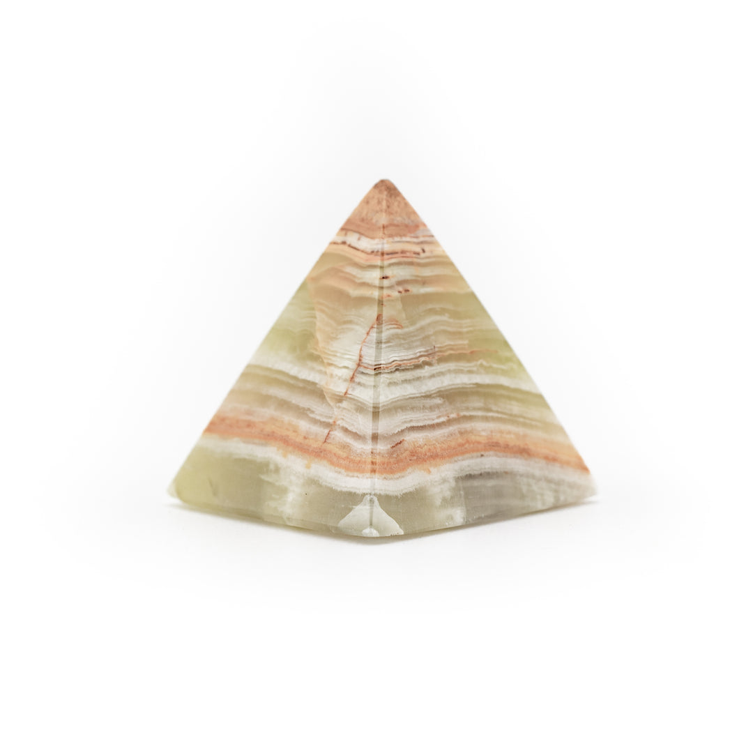 Natural Onyx Crystal Pyramid - Healing Gemstone Decoration, Meditation Therapy Gifts