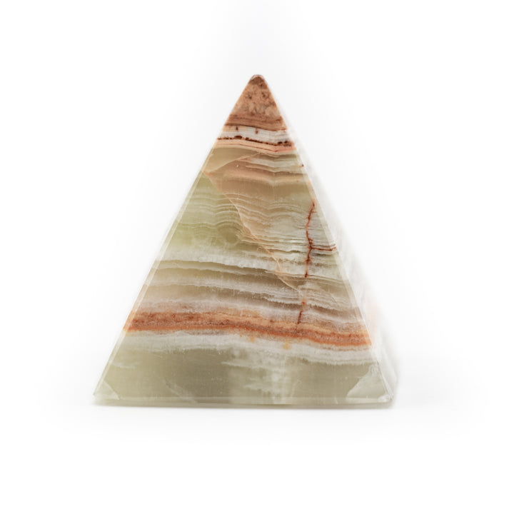 Natural Onyx Crystal Pyramid - Healing Gemstone Decoration, Meditation Therapy Gifts