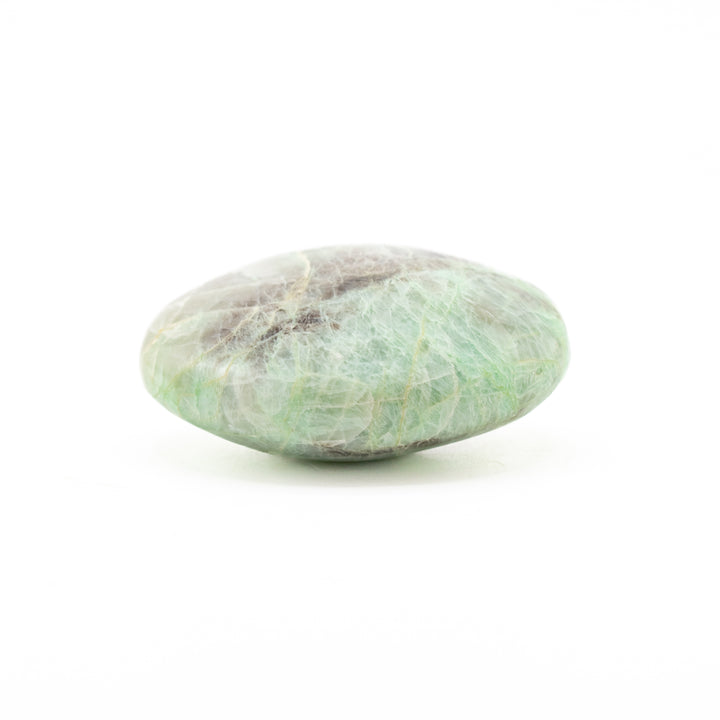 Cristal de palmier en opale verte naturelle - Cristal de guérison poli, pierre précieuse de thérapie ovale